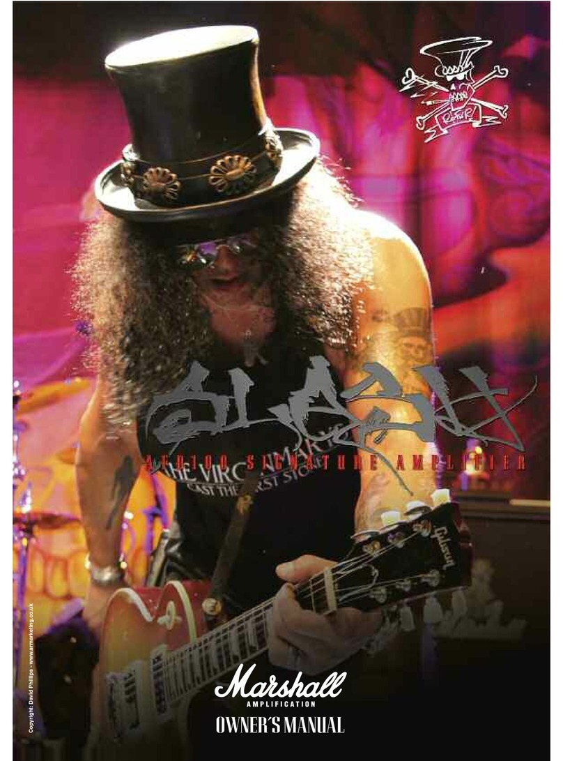 Marshall Amplification AFD100 Slash Signature Series User manual
