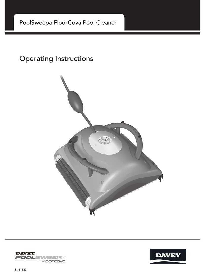 Davey PoolSweepa FloorCova operating instructions