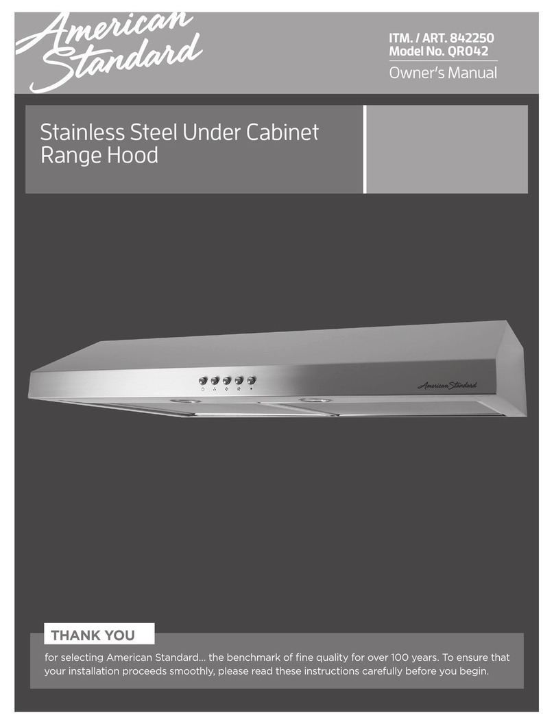 American Standard QR042 owner's manual