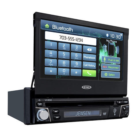 Jensen VX3012 User manual