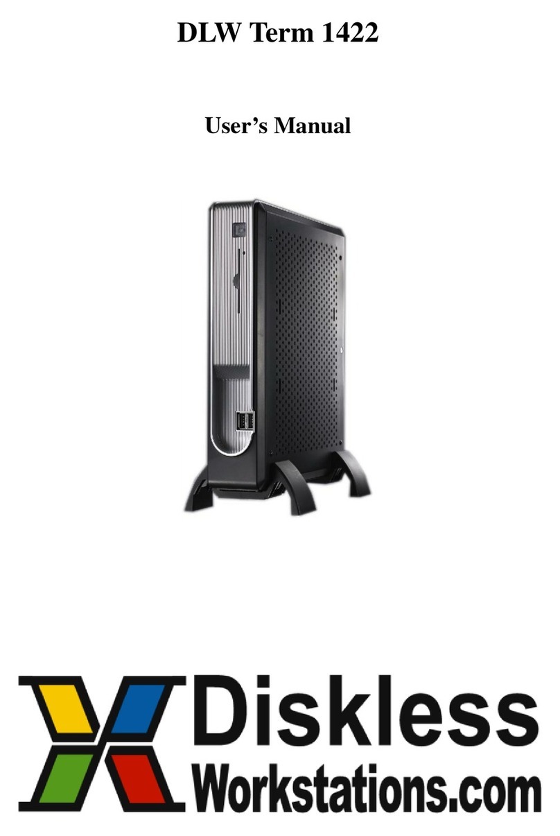 Diskless Workstation DLW Term 1422 user manual