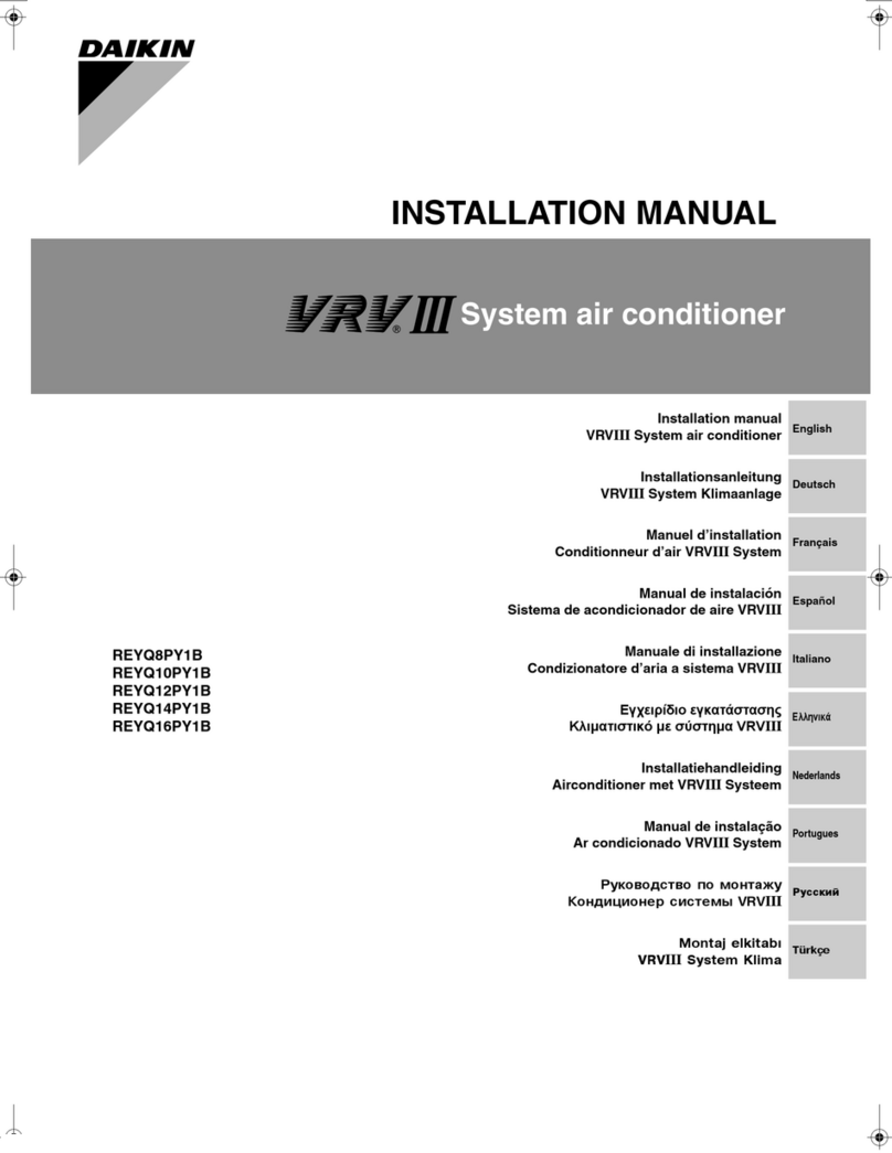 Daikin VRV III REYQ8PY1B User manual