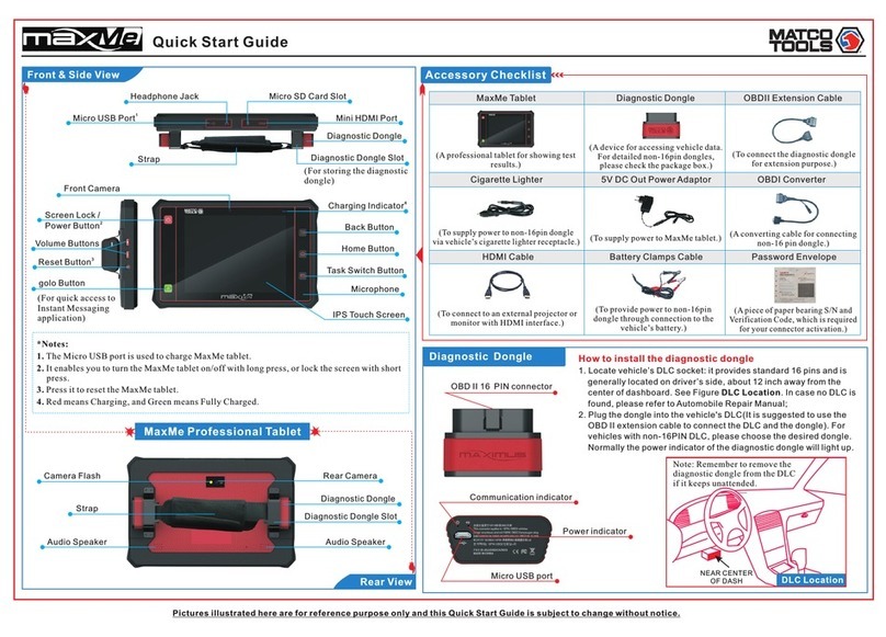 Matco Tools MaxMe User manual