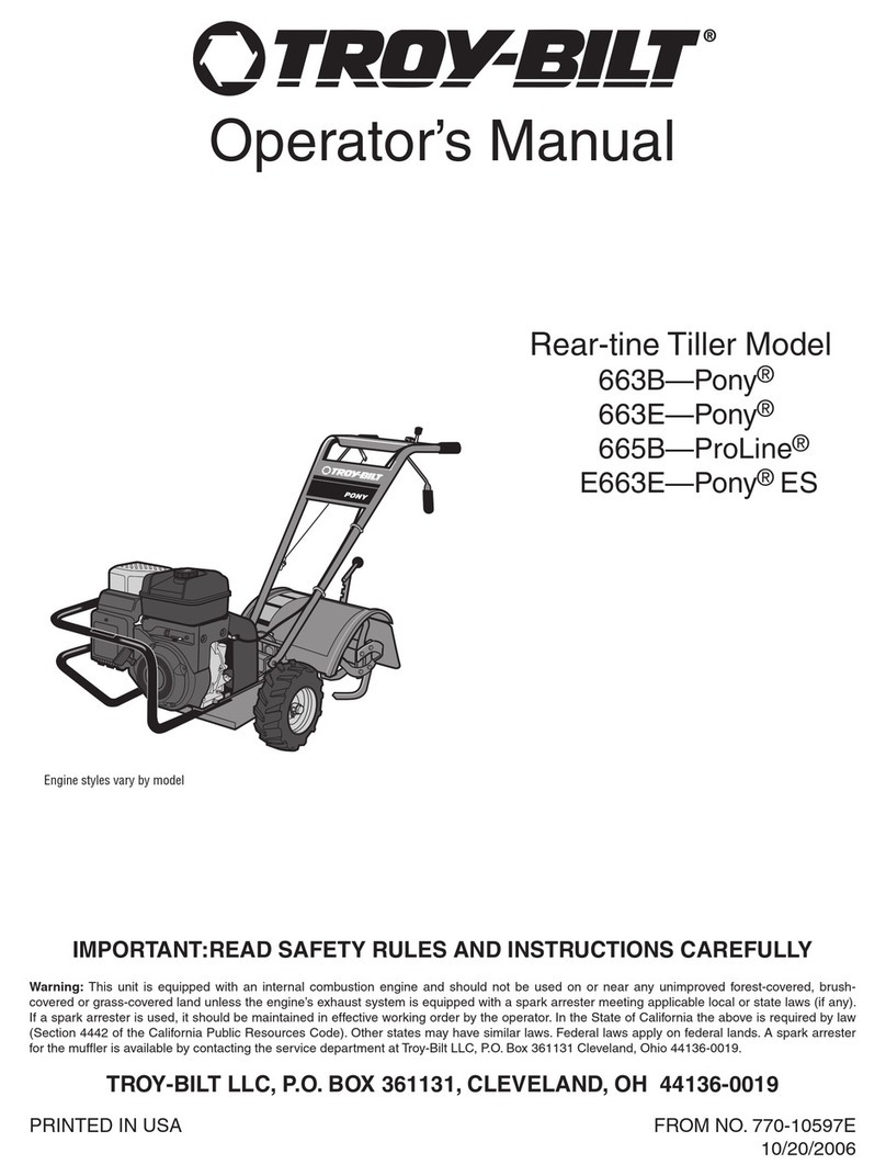 Troy-Bilt 663B- -Pony Operator's manual
