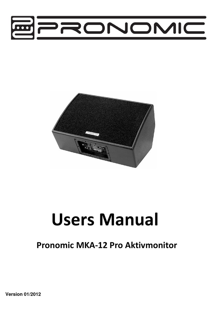 Pronomic MKA-12 Pro Aktivmonitor user manual
