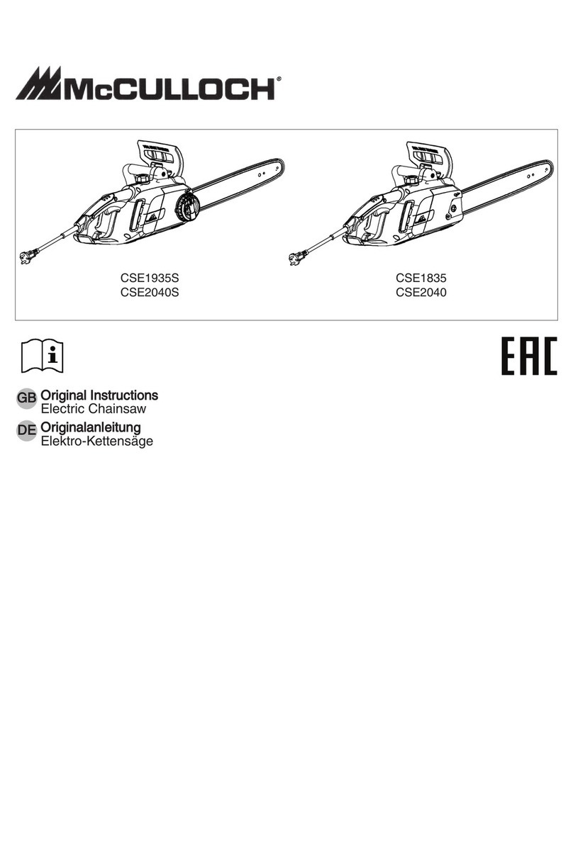 McCulloch CSE1935S User manual