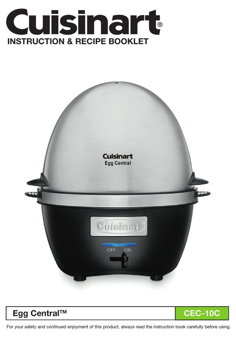Cuisinart Egg Central CEC-10C Instruction/recipe booklet