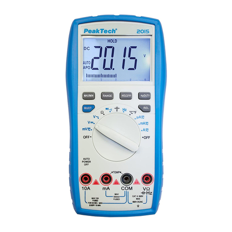PeakTech 2015 User manual