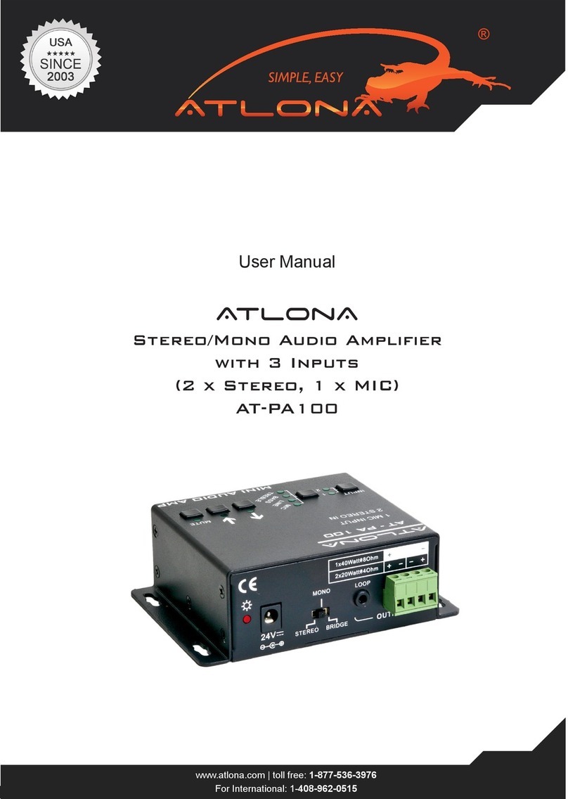 Atlona AT-PA100 user manual