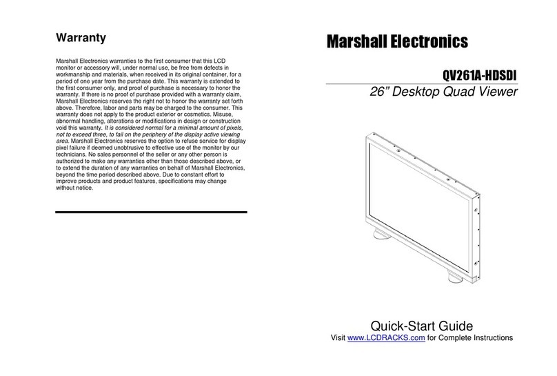 Marshall Electronics QV261A-HDSDI User manual