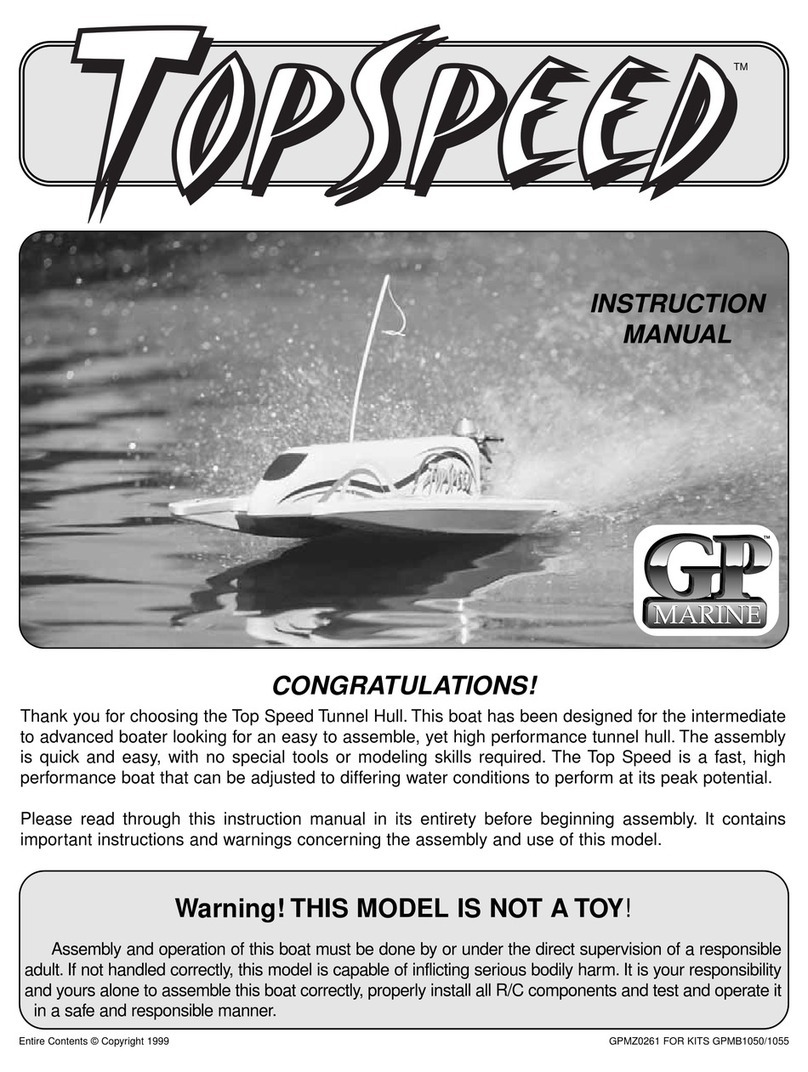Top Speed Tunnel Hull instruction manual