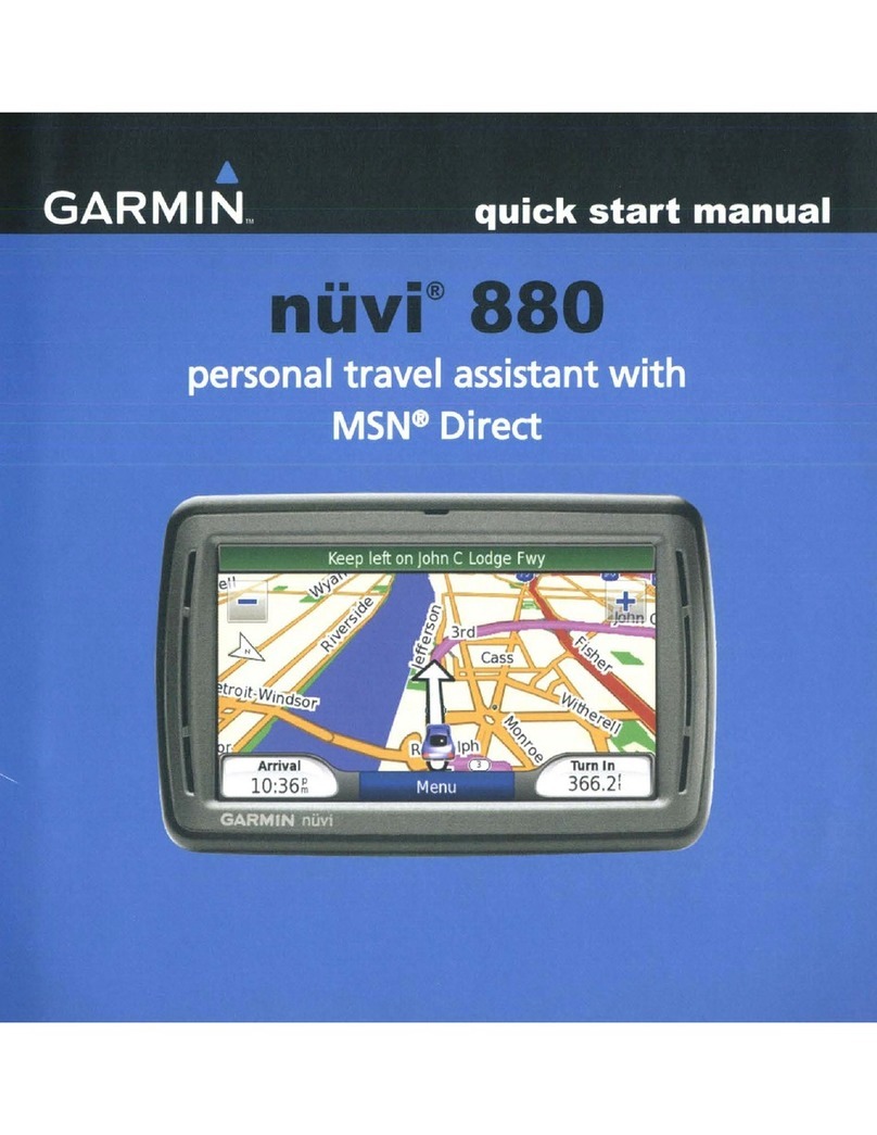 Garmin nuvi 880 Quick start manual