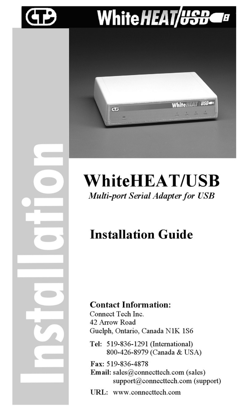 Connect Tech WhiteHEAT/USB User manual