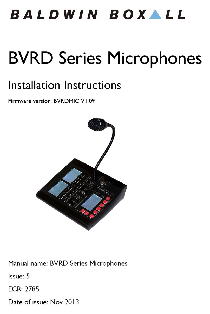 Baldwin Boxall BVRD series installation instructions