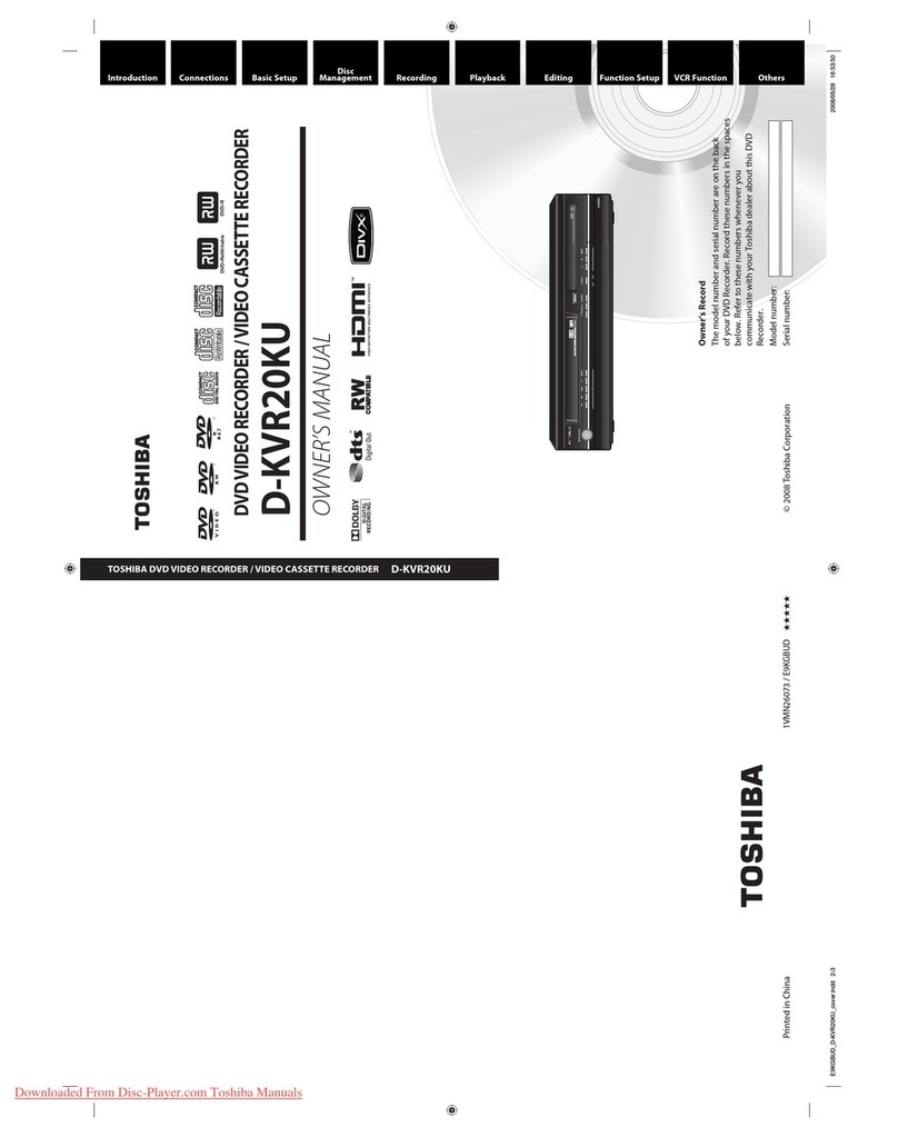 Toshiba D-KVR20KU owner's manual
