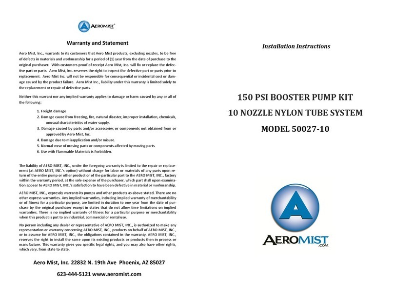 Aero Mist 50027-10 installation instructions Aero Mist 50027-10 installation instructions