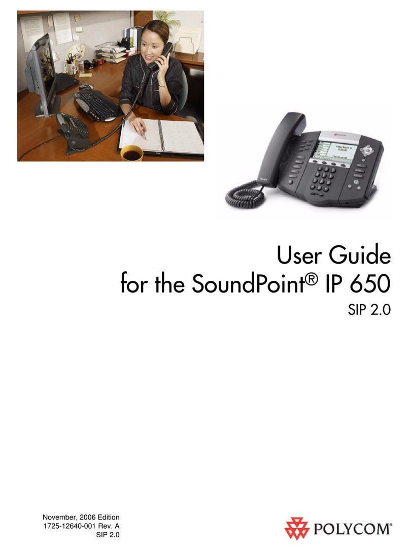 Polycom SoundPoint IP 650 User manual