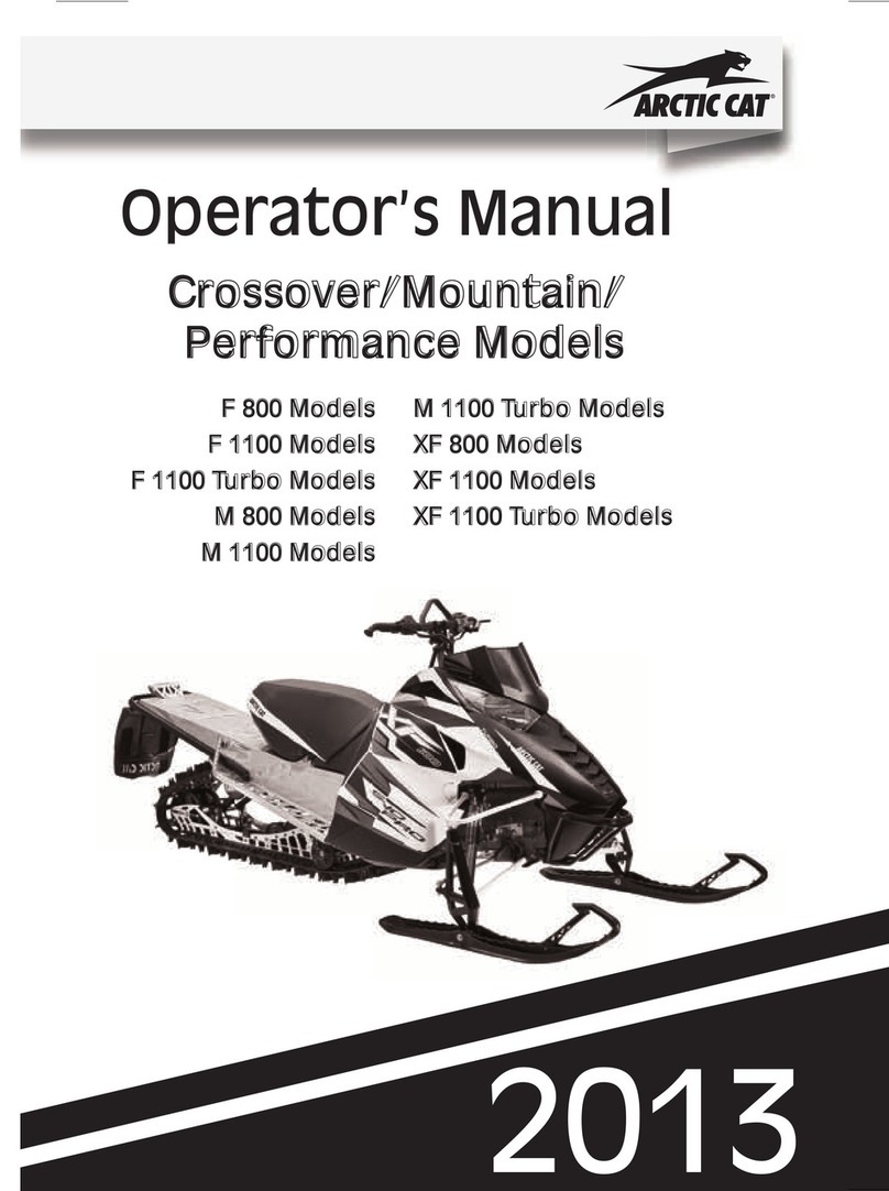 Arctic Cat F 800 series User manual