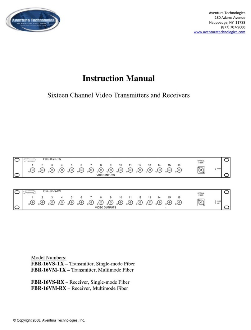 Aventura FBR-16VS-TX instruction manual