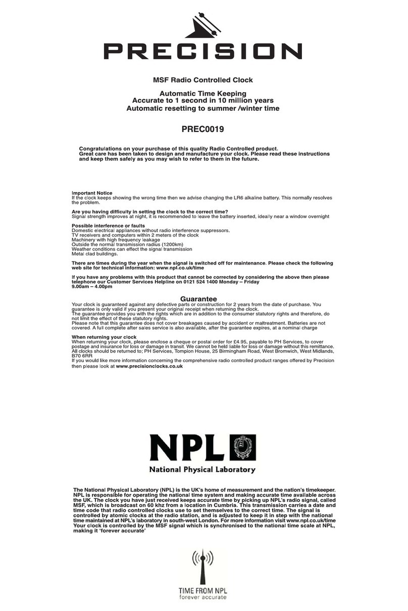 Precision PREC0079 User manual