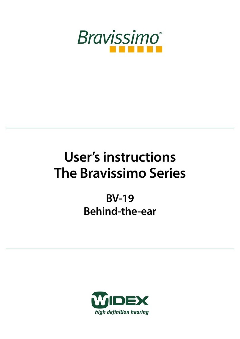 Widex Bravissimo BV-19 User instructions