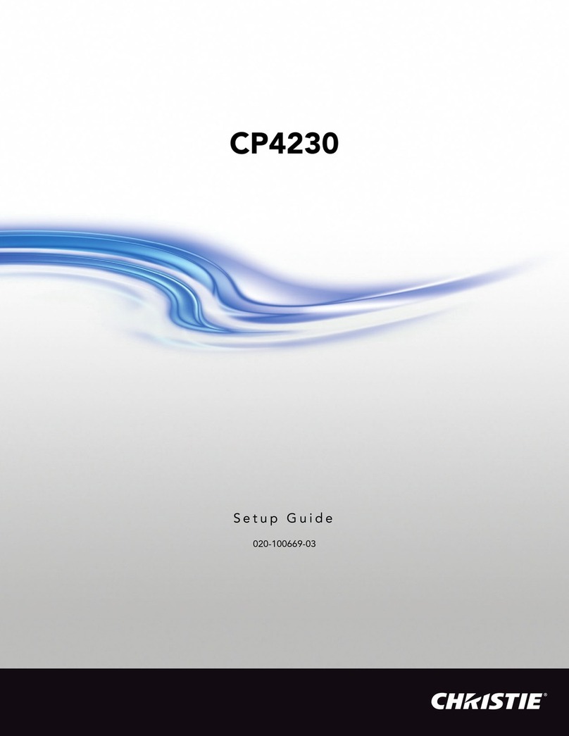 Christie CP4230 Setup guide