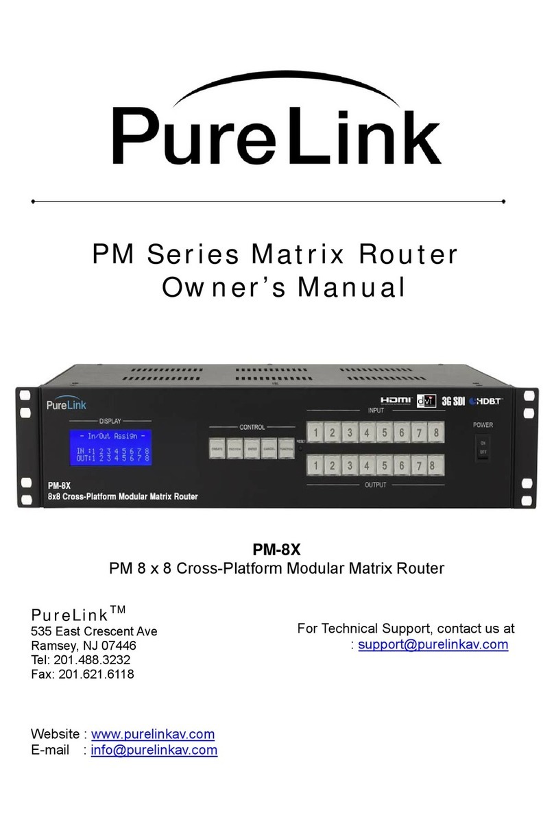 PureLink PM-8X owner's manual