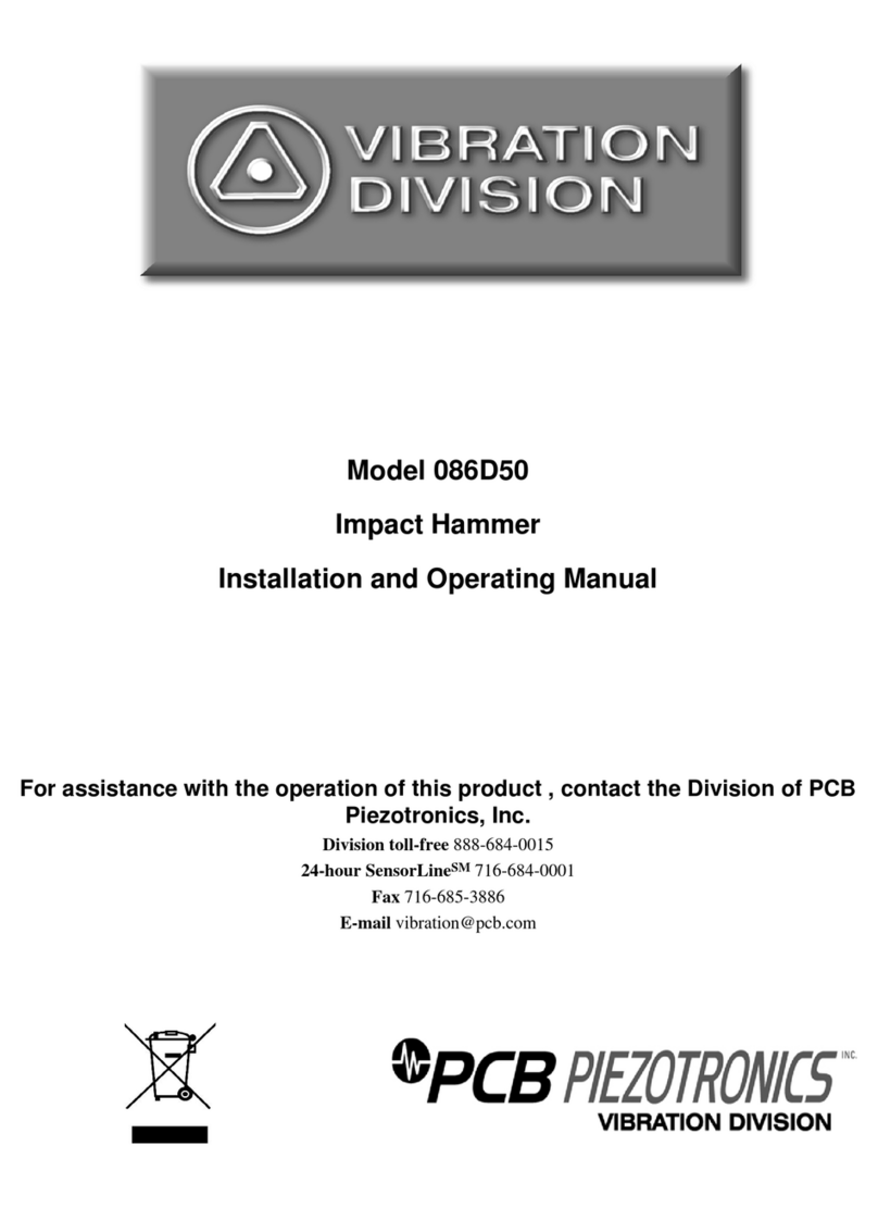 Vibration Division 086D50 User manual