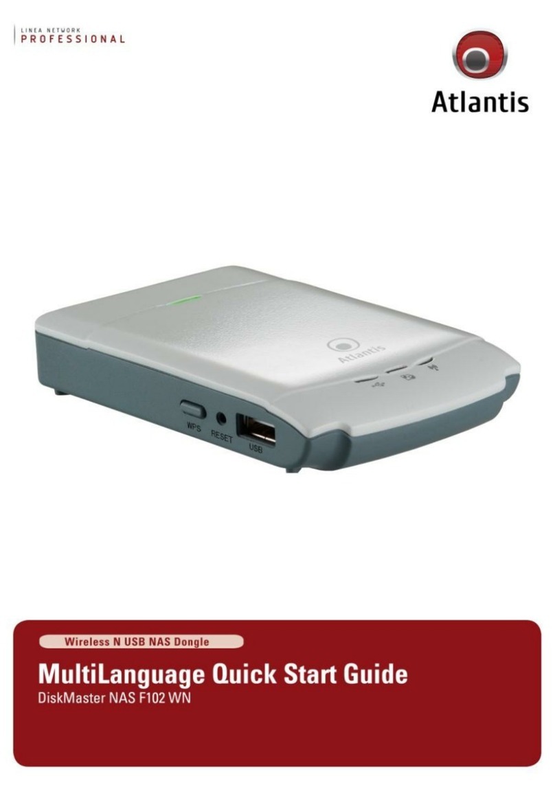 Atlantis DiskMaster NAS F102 WN User manual