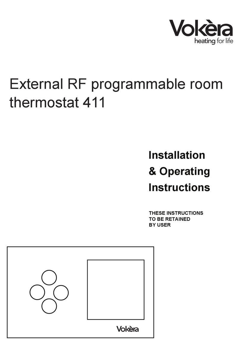 VOKERA 411 Installation & operating instructions