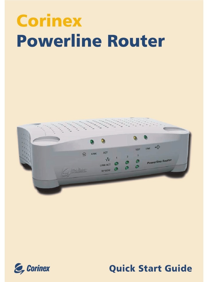 Corinex Powerline Router quick start guide