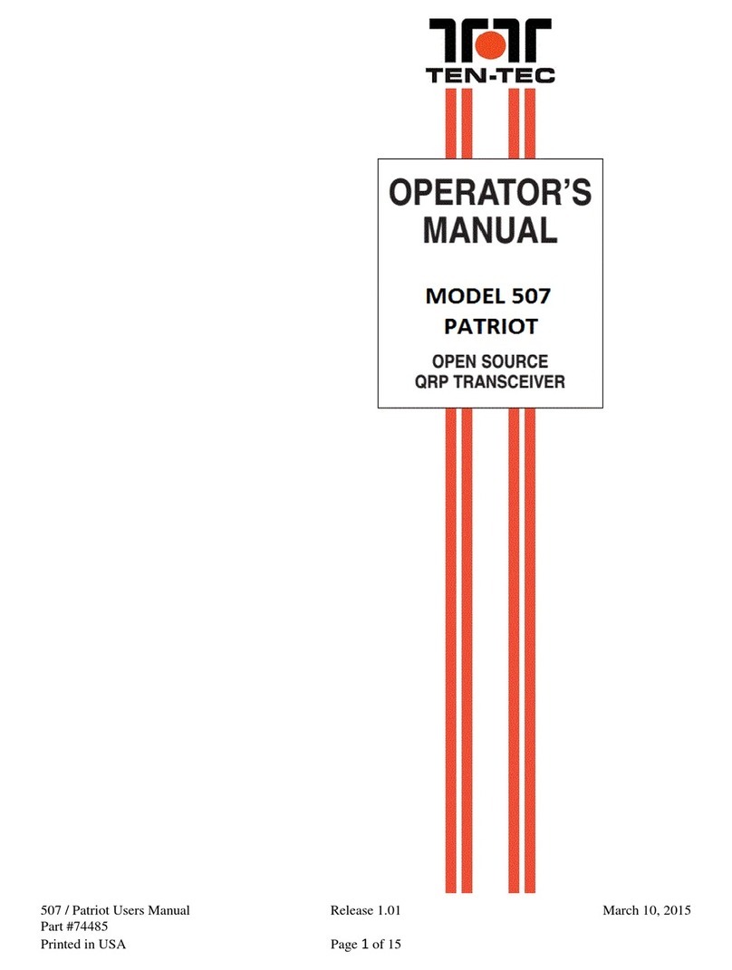Ten-Tec 507 Patriot User manual