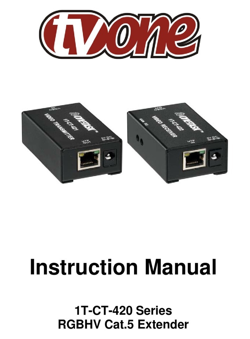 TV One 1T-CT-420 Series instruction manual