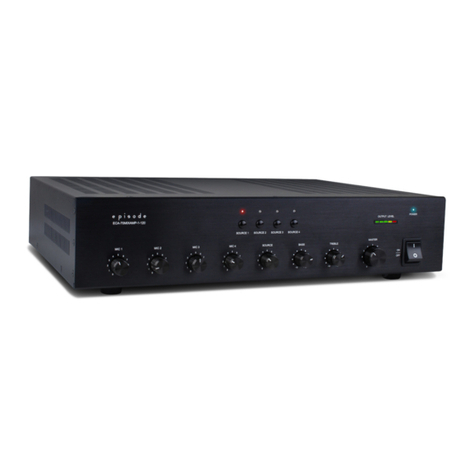Episode ECA-70MIXAMP-1-120 User manual