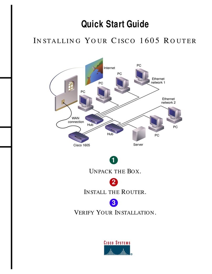 Cisco 1600 series User manual Cisco 1600 series User manual