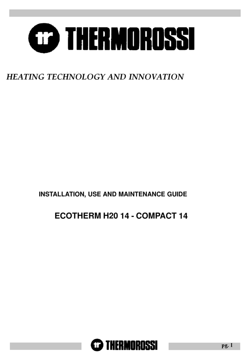 THERMOROSSI ECOTHERM H20 14 User manual