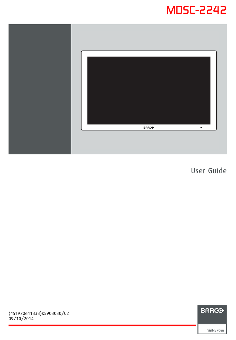 Barco MDSC-2242 User manual