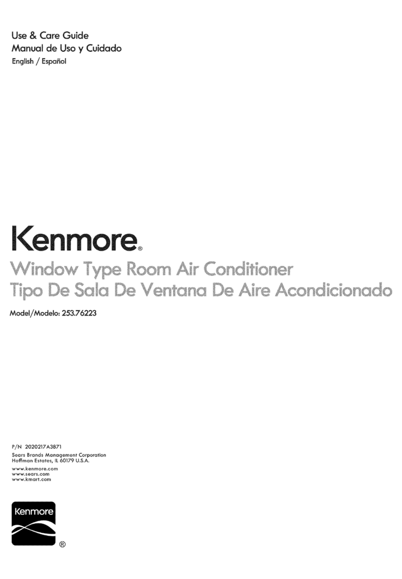 Kenmore 253.76223 User manual