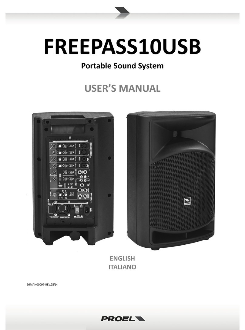 PROEL FREEPASS10USB user manual