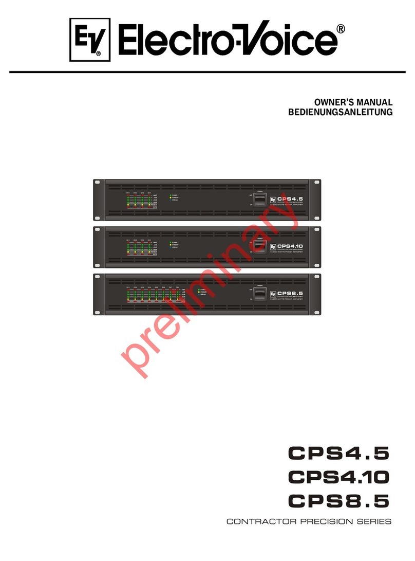 Electro-Voice CPS4.5 owner's manual