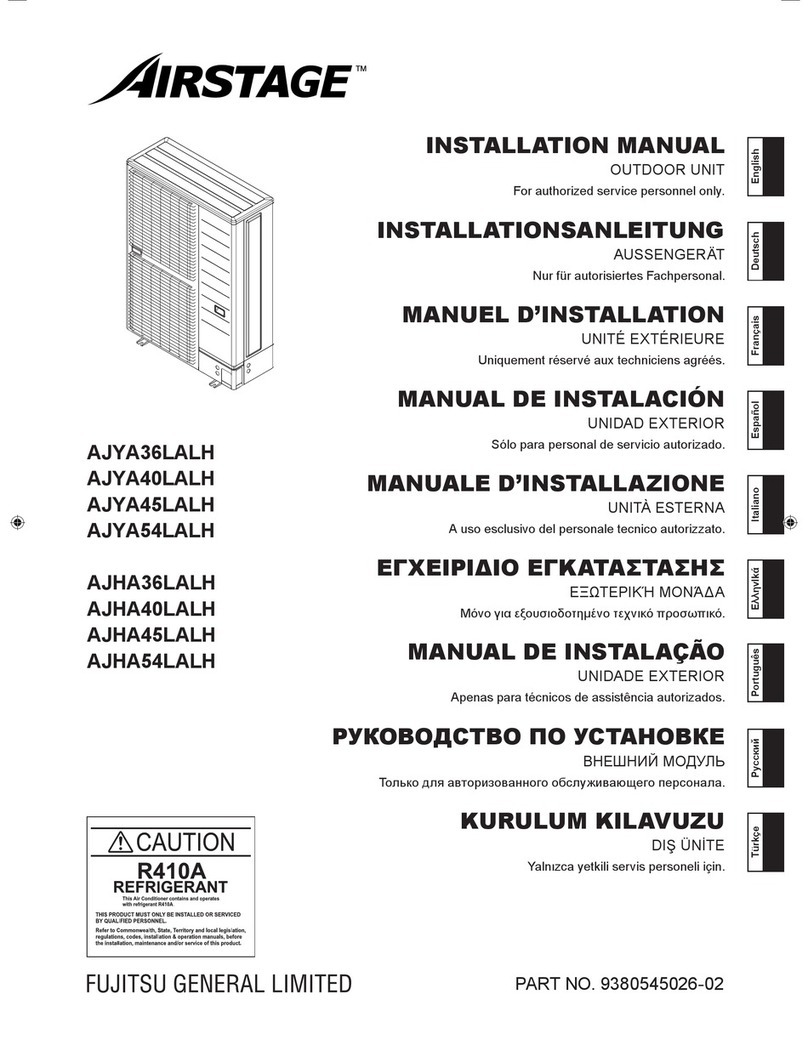 Fujitsu AJYA36LALH User manual