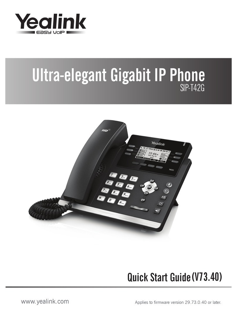 Yealink Yealink SIP-T42G User manual