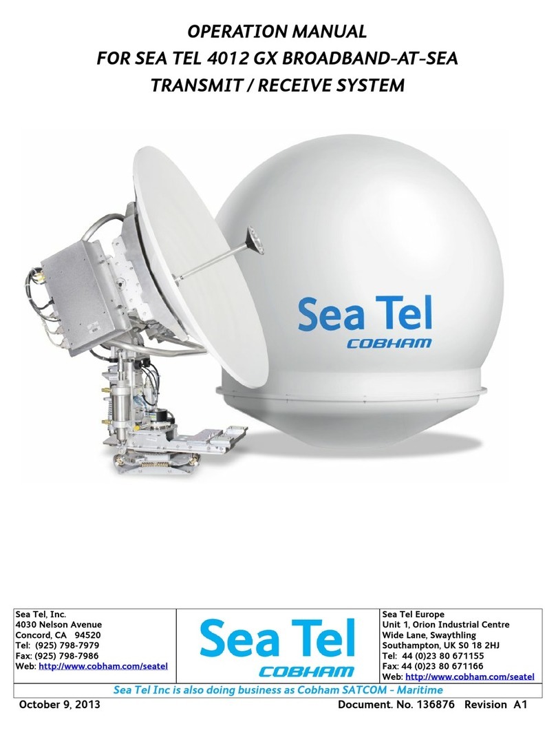 Sea Tel 4012 GX KU-BAND User manual