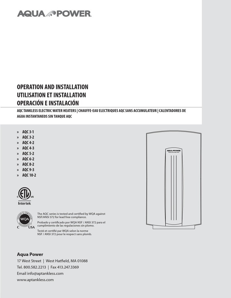 Aqua Power AQC 3-1 Operation and installation