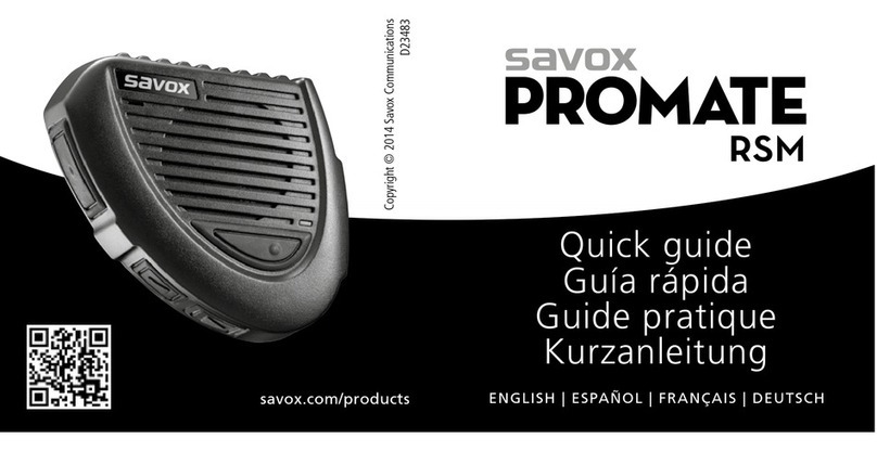 Savox Promate RSM BTR-155 User manual