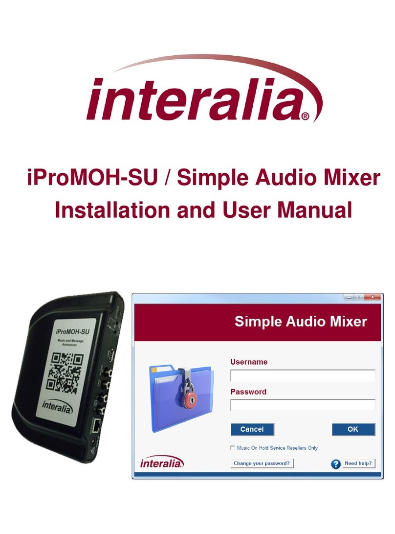 Interalia iProMOH-SU user manual
