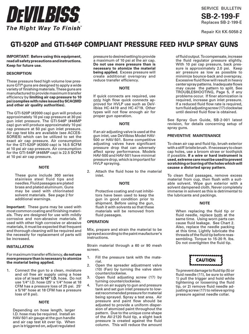 DeVilbiss GTI-520P Reference manual