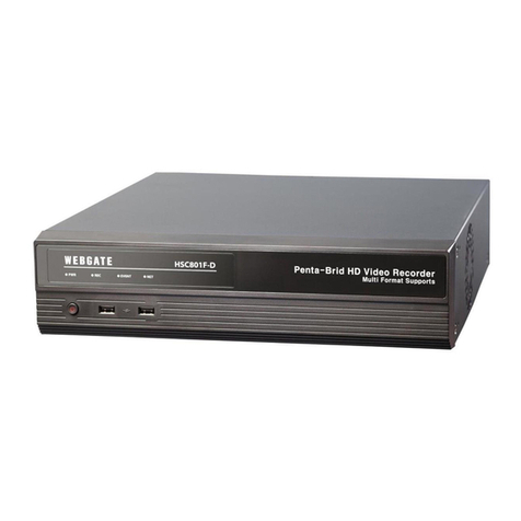 WebGate HS1600F-D User manual