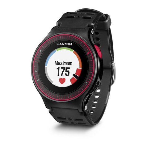 Garmin Forerunner 225 owner's manual