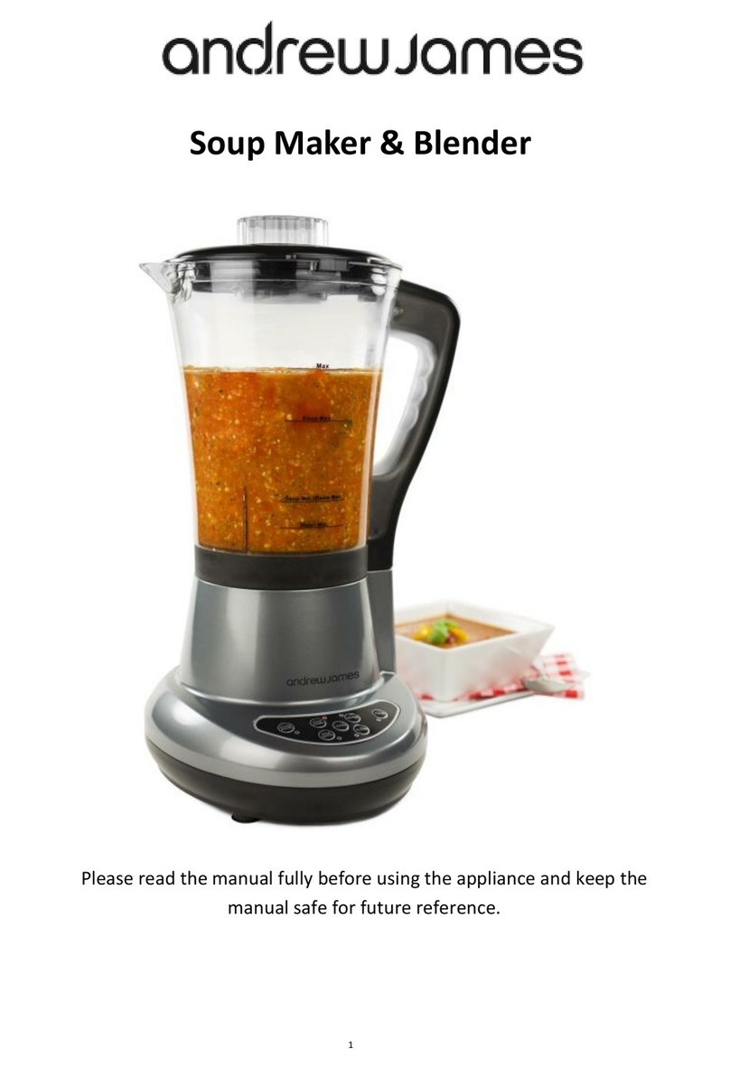 Andrew James Soup Maker & Blender User manual